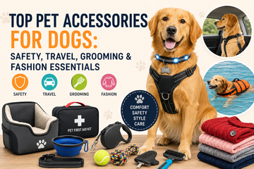 Top Pet Accessories for Dogs: Safety, Travel, Grooming & Fashion Essentials